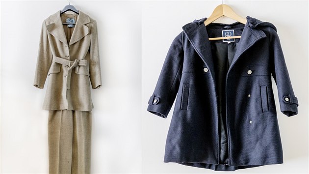 Tereza Maxov� pos�l� do aukce na Jarmark OnaDnes.cz sv�j kalhotov� kost�m Prada a d�tsk� kab�tek Jacadi s odep�nac� kapuc� vel. 110 cm.