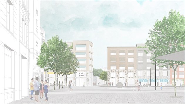 Vizualizace ukazuj�, jak by m�lo vypadat centrum Opavy bez obchodn�ho centra Slezanka.