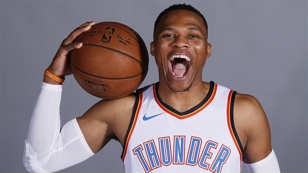 Russell Westbrook v dresu Oklahoma City