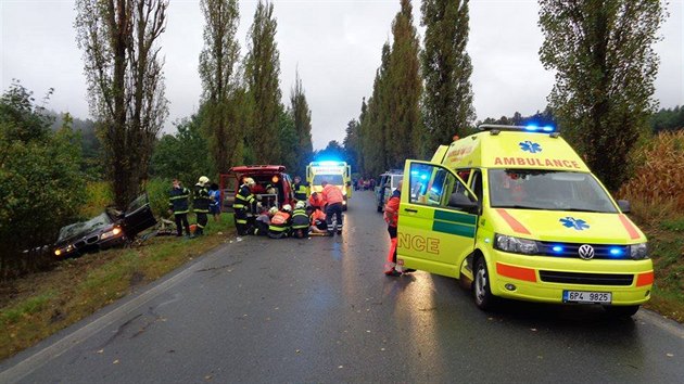 Dopravn nehoda u Zbiroha, pi n zasahovala i dobrovoln hasika a zdravotnice Nikola Svobodov.