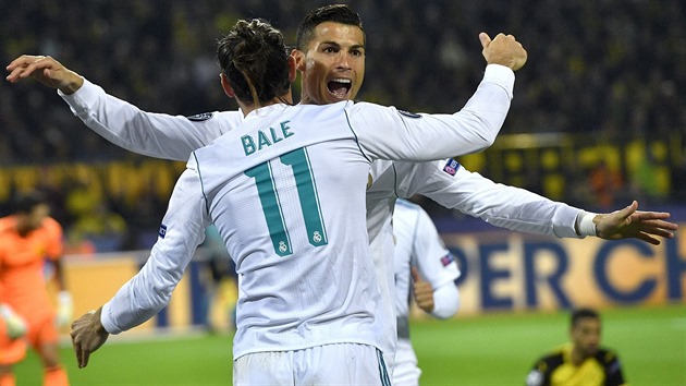 DV HVZDY. Cristiano Ronaldo a Gareth Bale dili vtzstv Realu Madrid nad Dortmundem.