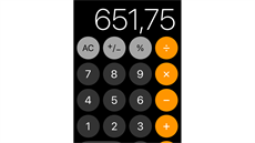 V systému iOS 11 dostala kalkulaka novou podobu.