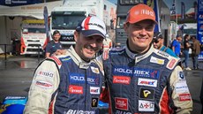 Adam Lacko (vpravo) a David Vrecký v Le Mans.