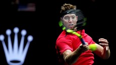 Jack Sock v utkání Laver Cupu