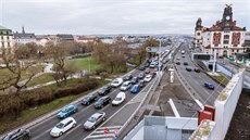 Pra�ská magistrála u Hlavního nádra�í