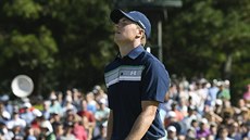 Zklamaný Jordan Spieth na turnaji Tour Championship v East Lake.