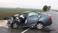 Na silnici mezi Hutnovicemi a Starým Mstem se stala tragická dopravní nehoda.