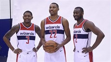 Bradley Beal, Otto Porter a John Wall v dresech Washingtonu