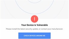 BlueBorne Vulnerability Scanner proví zranitelnost vaeho tabletu