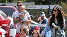 Brian Austin Green, Megan Foxová a jejich synové Noah, Bodhi a Journey (Malibu,...