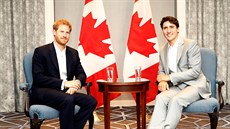Princ Harry a kanadský premiér Justin Trudeau se seli ped zaátkem her...