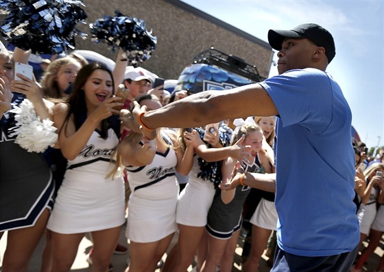 Russell Westbrook na promoakci Oklahoma City Thunder