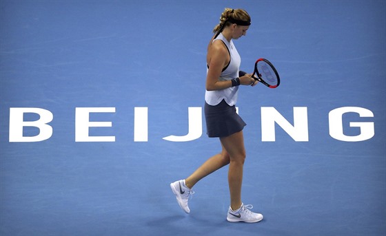 Petra Kvitová v semifinále turnaje v Pekingu.