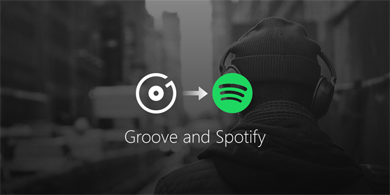 Microsoft pevede zákazníky sluby Groove na Spotify.