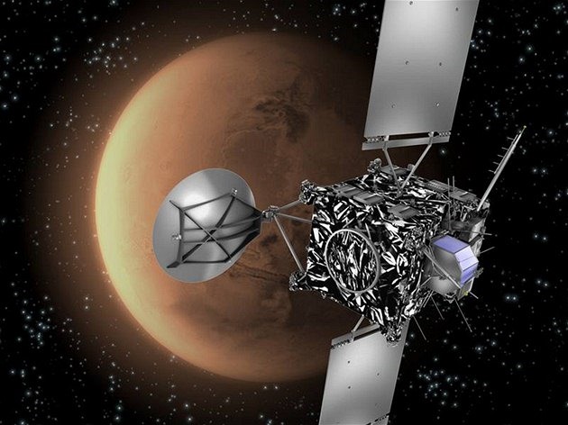 Sonda Rosetta je�t� nedaleko Marsu