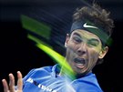 Rafael Nadal bojuje na turnaji v Pekingu.