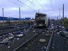 Sráku vlaku s autobusem východn od Moskvy nepeilo 16 lidí (6. íjna 2017).