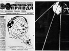 O úspném vynesení druice Sputnik 1 do vesmíru informoval i ruský deník...
