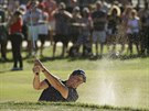 Phil Mickelson vyhrává na turnaji Safeway Open míek z píseného bunkeru.