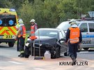Jií Kajínek ml u Plzn autonehodu. (4. íjna 2017)