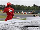 Kimi Räikkönen z Ferrari v kvalifikaci na VC Japonska havaroval.