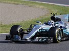 Valtteri Bottas z Mercedesu bhem Velké ceny Japonska