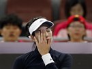 Garbie Muguruzaová musela utkání 1. kola na turnaji v Pekingu vzdát.