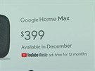 Cena a dostupnost chytrých reproduktor Google Home Max