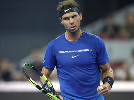 Rafael Nadal ve finle turnaje v Pekingu.