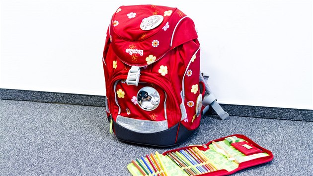 Takto vypadá ideální školní batoh. Je z Německa, podle odbornice české firmy takové tašky nevyrábí (2.10.2017).