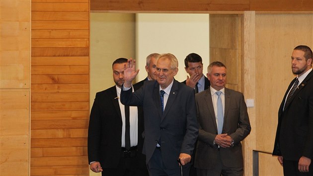 Prezident České republiky Miloš Zeman na návštěvě Ústeckého kraje.