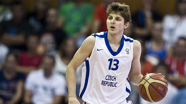 Jakub Kudlek v dresu esk reprezentace v kvalfikaci na EuroBasket 2013