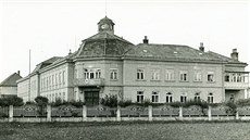 Někdejší podoba budovy okresního úřadu a později i  moravskotřebovské nemocnice