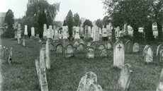 Snímek zachycují prostějovský hřbitov v době těsně před jeho likvidací v první...