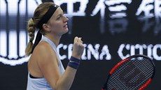 DAÍ SE. Petra Kvitová v osmifinále turnaje v Pekingu.
