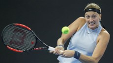 VELKÁ SNAHA. Petra Kvitová v osmifinále turnaje v Pekingu.