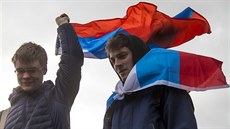 Píznivci opoziního pedáka Alexeje Navalného v Moskv demonstrovali proti...