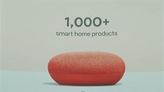 Chytrý reproduktor Home Mini se dokáže propojit s více než 1000 chytrých...
