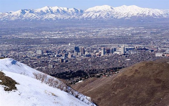Pohled na město Salt Lake City.