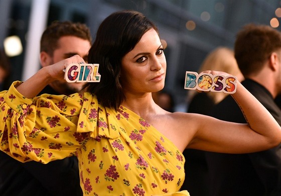 Sophia Amoruso na premiée seriálu Girlboss (17. dubna 2017)