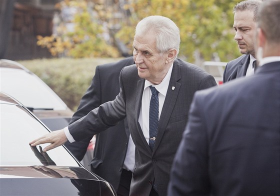 Prezident Milo Zeman na návtv v Horovském Týn. (19. 10. 2017)