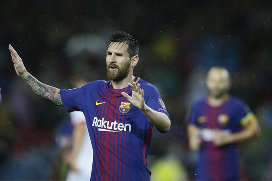 Barcelonský forvard Lionel Messi.