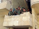 Bojovníci arabsko-kurdské koalice SDF v Rakká (16. íjna 2017)