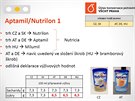 Srovnání kvality potravin. Aptamil/Nutrilon 1