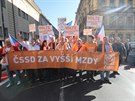 Pedvolební pochod Prahou poádaný SSD (15. íjna 2017)