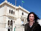 Maltská novináka Daphne Caruanová Galiziová na archivním snímku. (6. dubna...