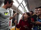 Federer se projel ínským metrem