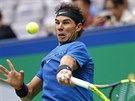 Rafael Nadal bojuje ve tvrtfinále na turnaji v anghaji.