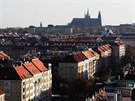 Z hotelu je krásný výhled na Prahu a dohlédnout je moné a na Praský hrad. 