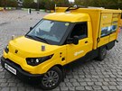 Testovací dodávku StreetScooter německé pošty poznáte zejména podle...